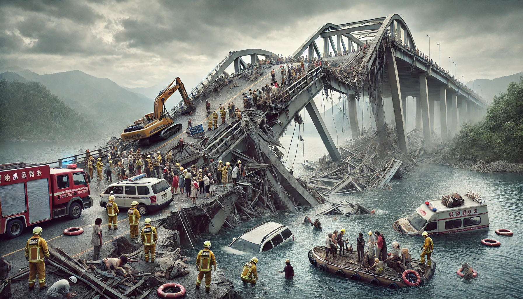 中国桥梁坍塌致数百人被困：详细报道与分析